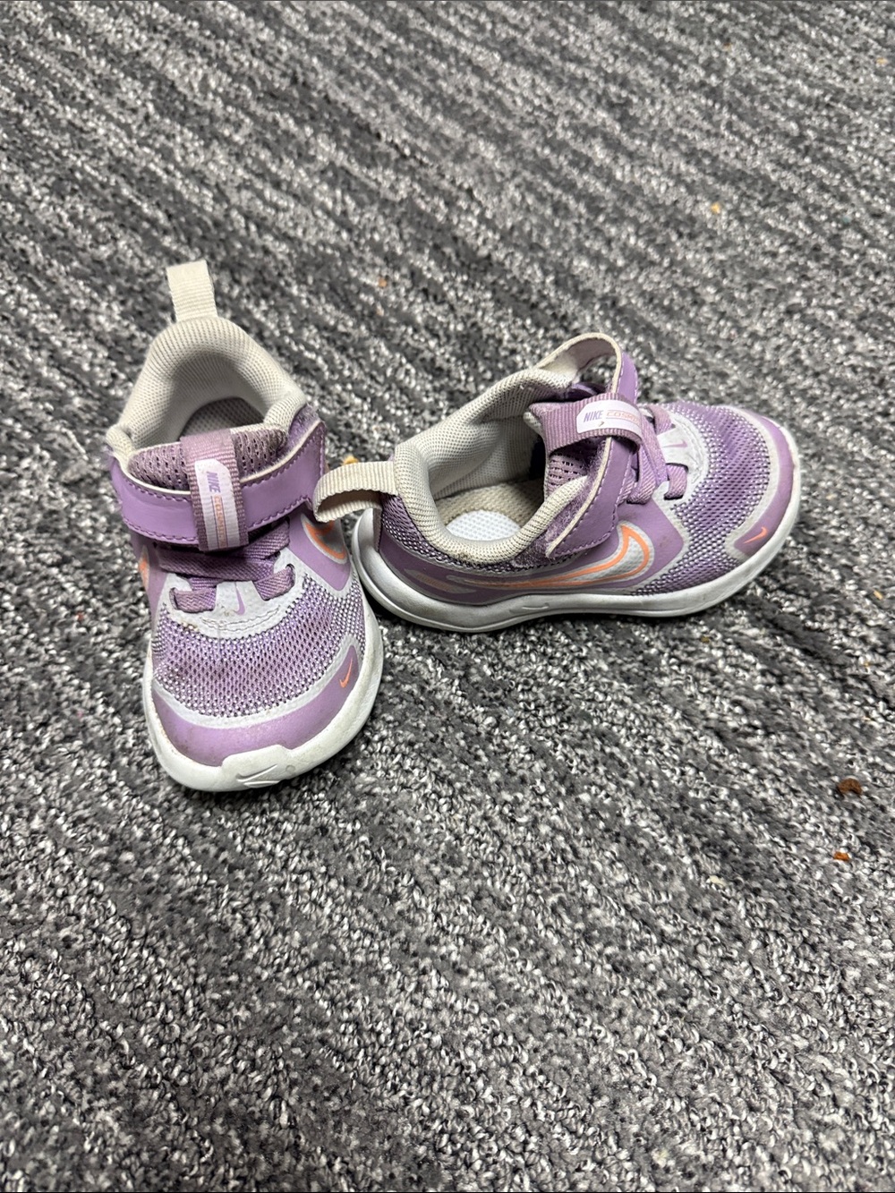 Nike Kids Lavender and Peach Slip-On Sneakers